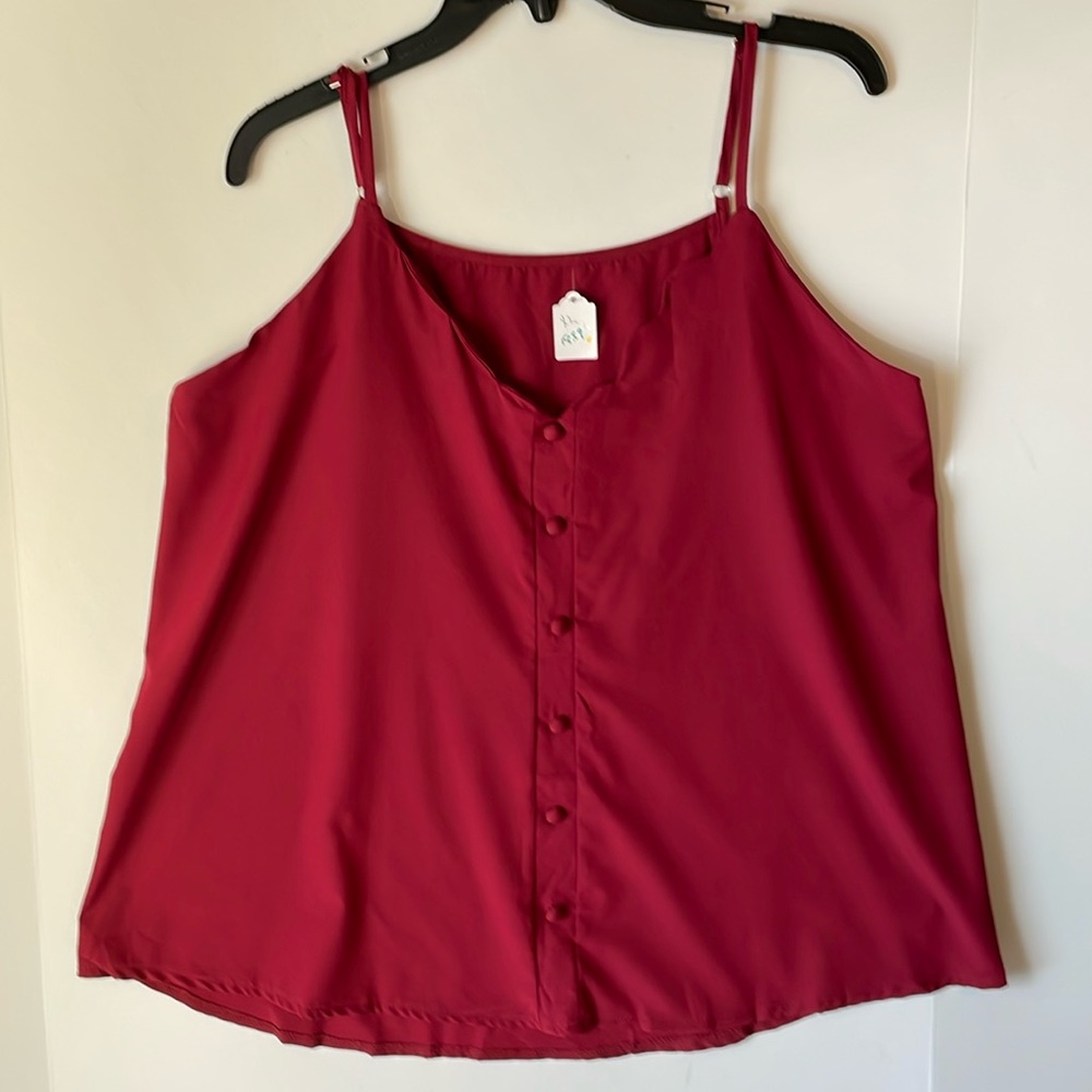 Boutique Women's XL Tank top Spaghetti Strap NWT
